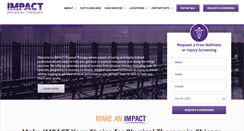 Desktop Screenshot of impactphysicaltherapy.com